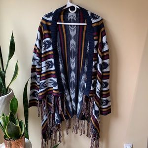 Aztec-like Printed Cardigan, size M/L